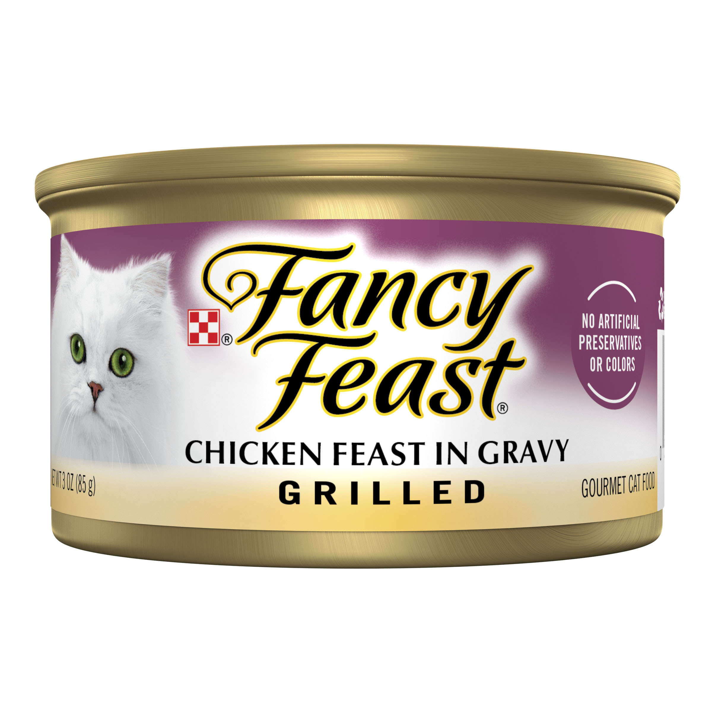 Purina Fancy Feast Cat Grilled Chicken in Gravy 3oz can