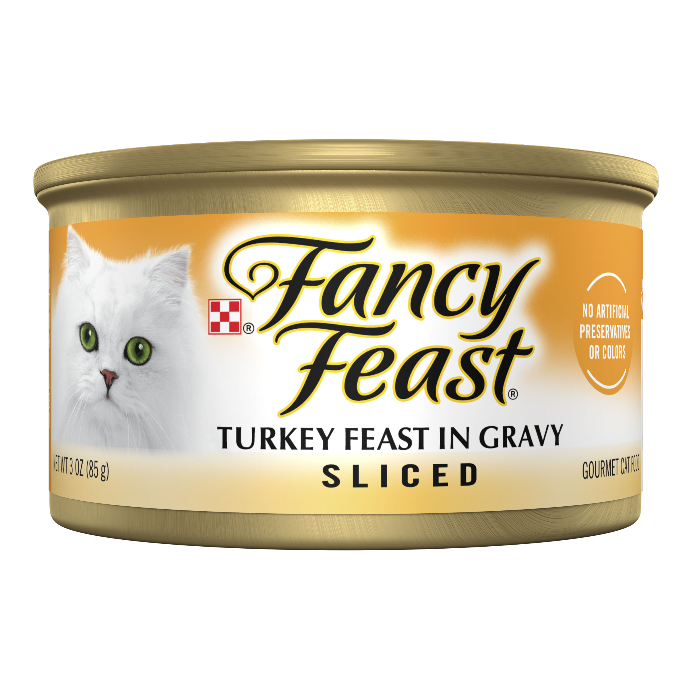 Purina Fancy Feast Cat Sliced Turkey in Gravy 3oz can