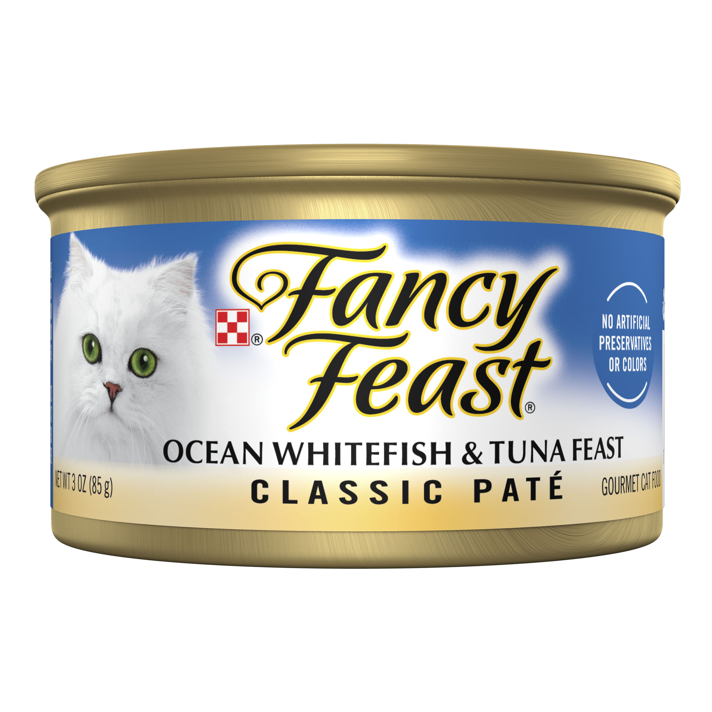 Purina Fancy Feast Pate Cat Grain Free Ocean Whitefish & Tuna 3oz can