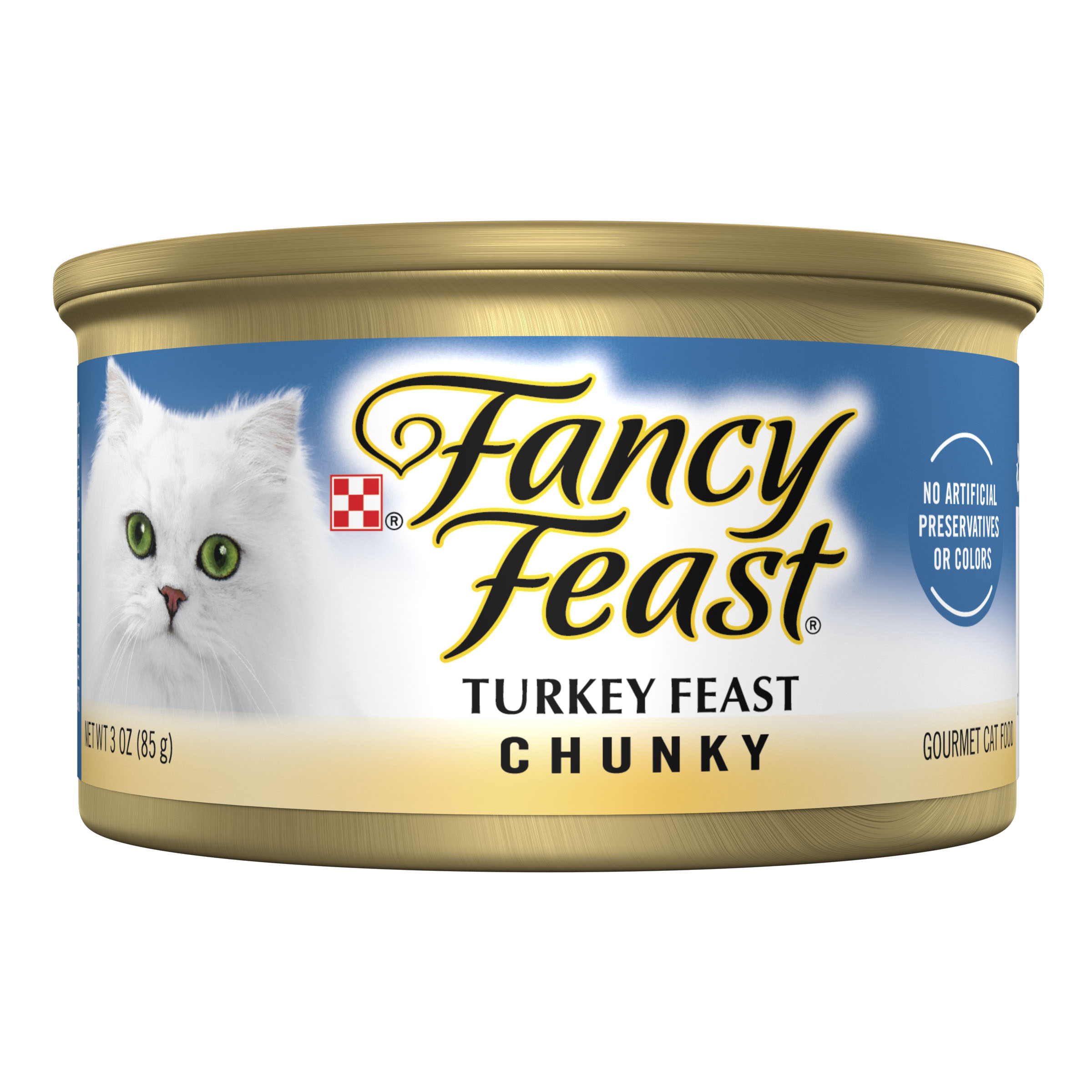 Purina Fancy Feast Cat Chunky Turkey 3oz can