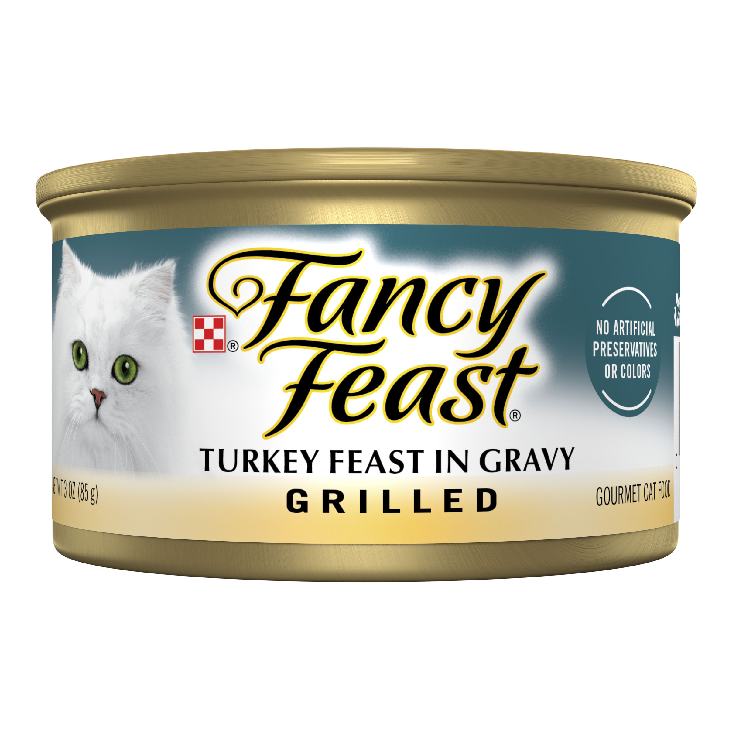 Purina Fancy Feast Cat Grilled Turkey in Gravy 3oz can