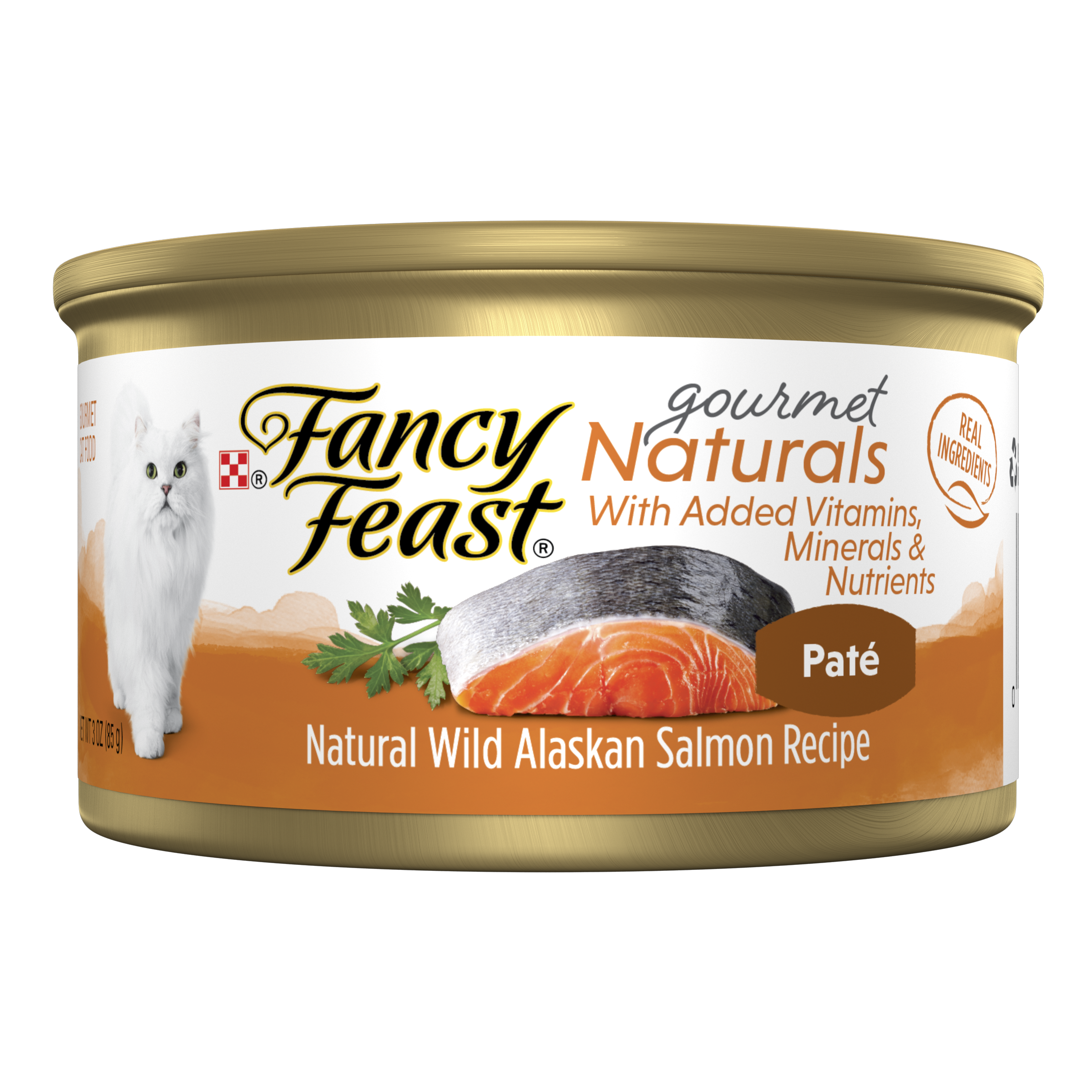 Purina Fancy Feast Gourmet Naturals Pate Cat Wild Alaskan Salmon 3oz can