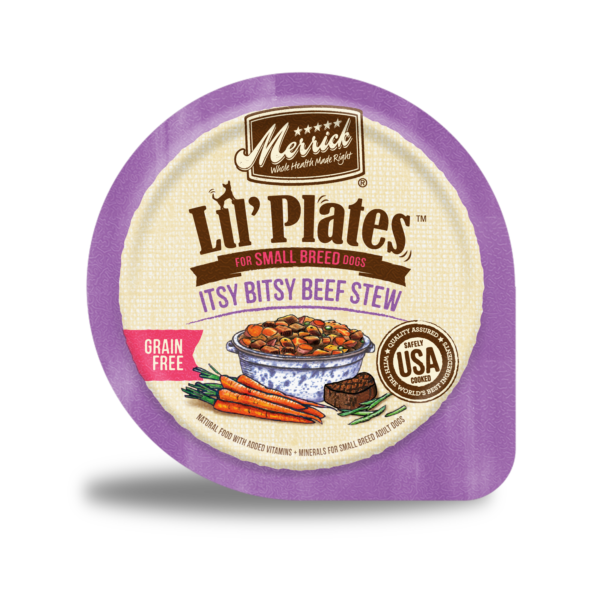 Merrick Lil'PlatesDog Grain Free Itsy Bitsy Beef Stew 3.5oz wet