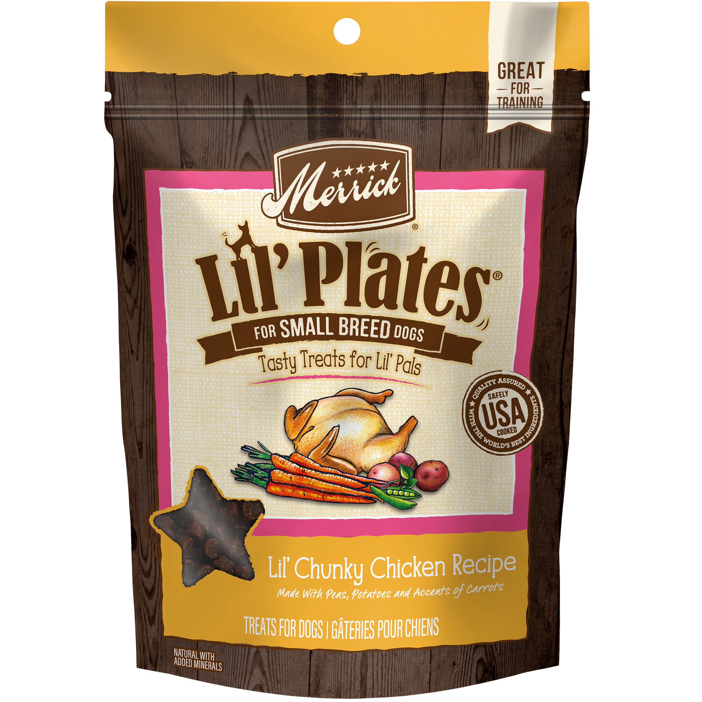 Merrick Dog Treats Lil Plates Lil Chunky Chicken Recipe 5oz