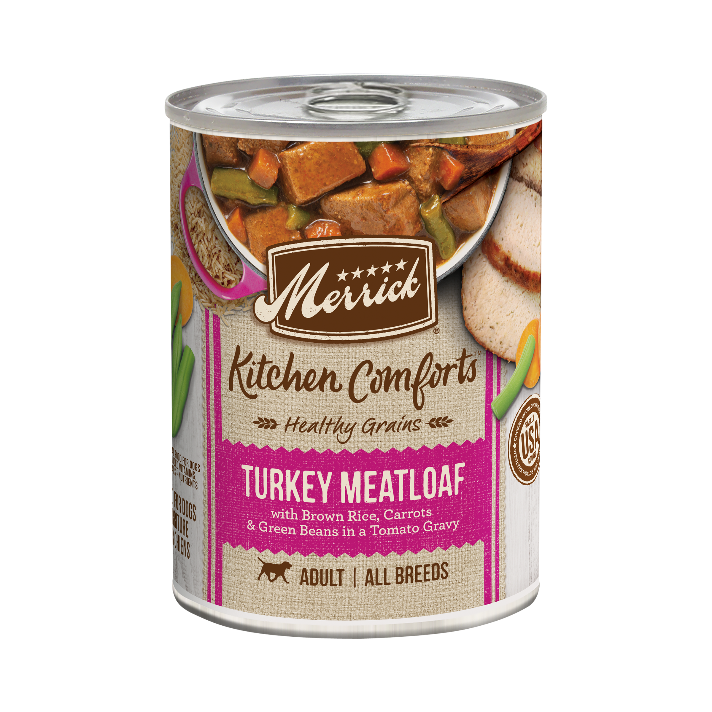 Merrick Dog Food Kitchen Comforts Healthy Grains Turkey Meatloaf 12.7oz