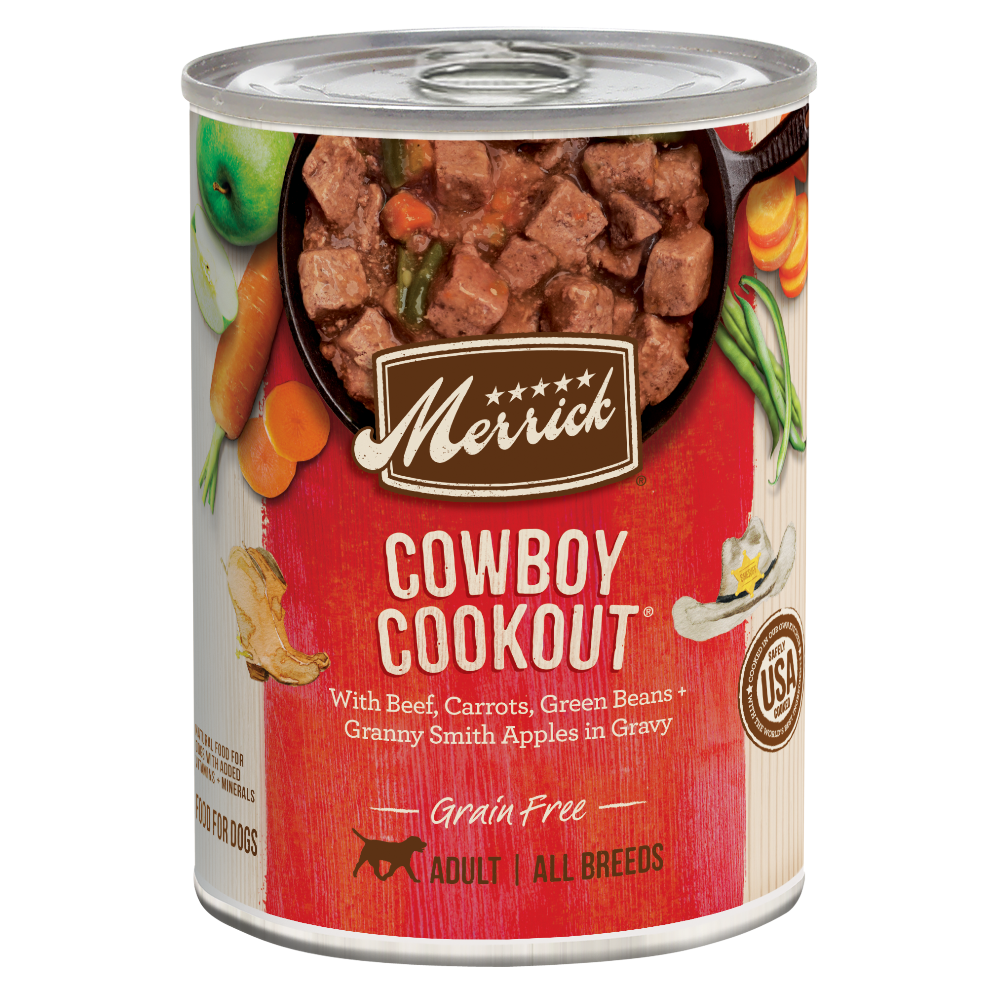 Merrick Classic Dog Grain Free Cowboy Cookout 12.7oz can