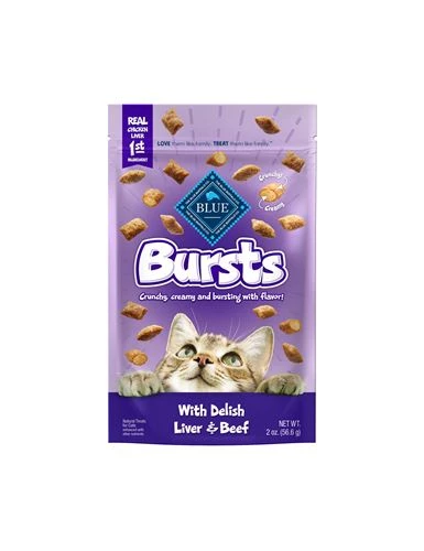 Blue Buffalo Bursts Filled Cat Treats Liver 2oz