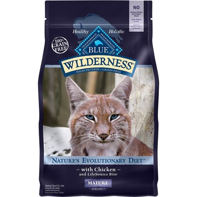 Blue Buffalo Wilderness Mature Cat Grain Free Chicken 5#