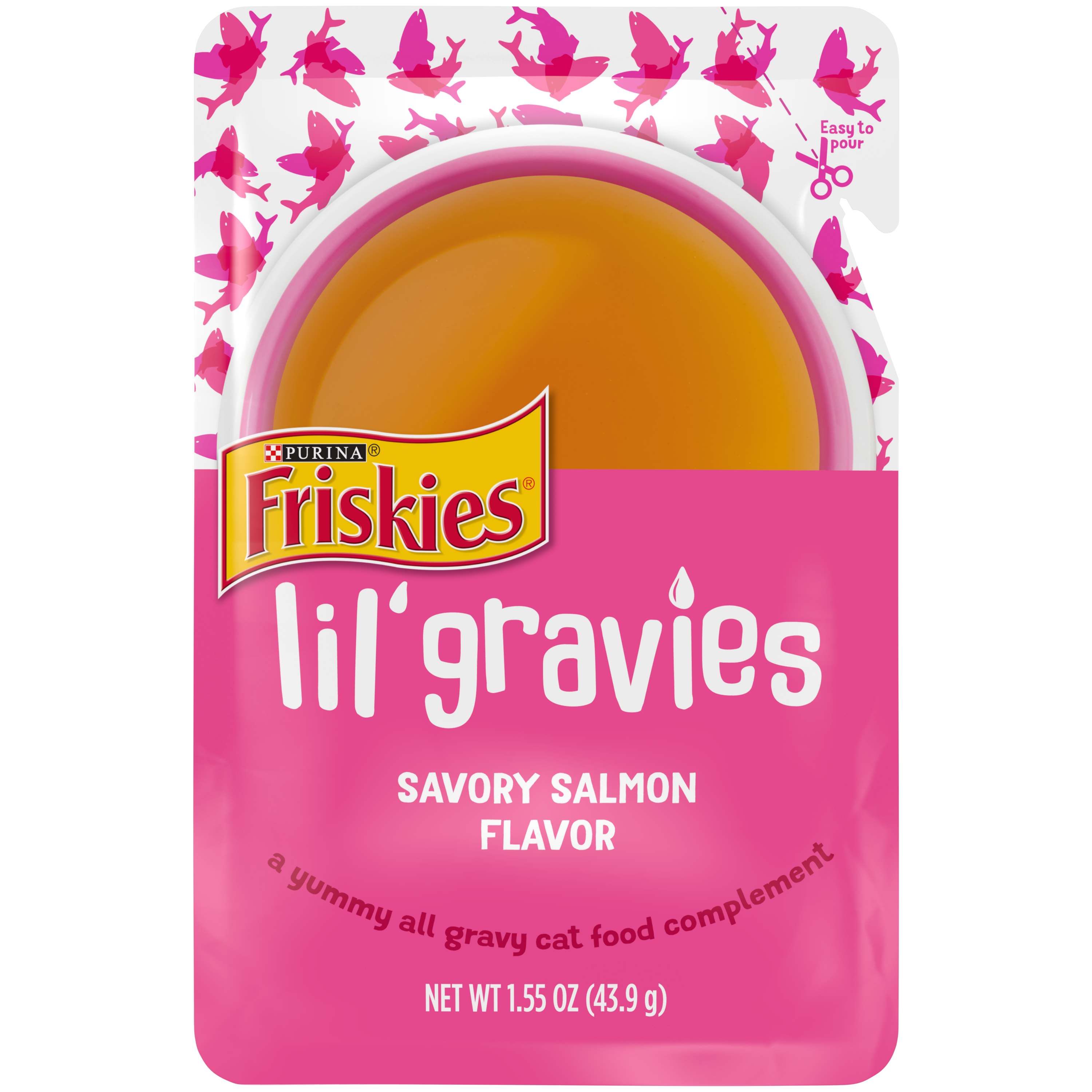 Friskies Lil' Gravies Savory Salmon Flavor 1.55oz