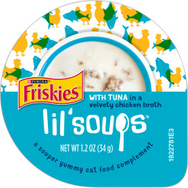 Friskies Cat Food Lil Soups With Tuna Can 1.2oz