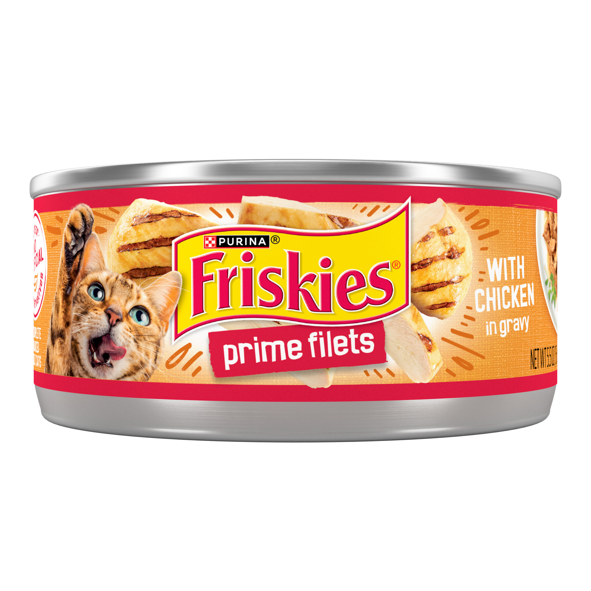 Purina Friskies Cat Prime Filets Gravy With Chicken 5.5oz can