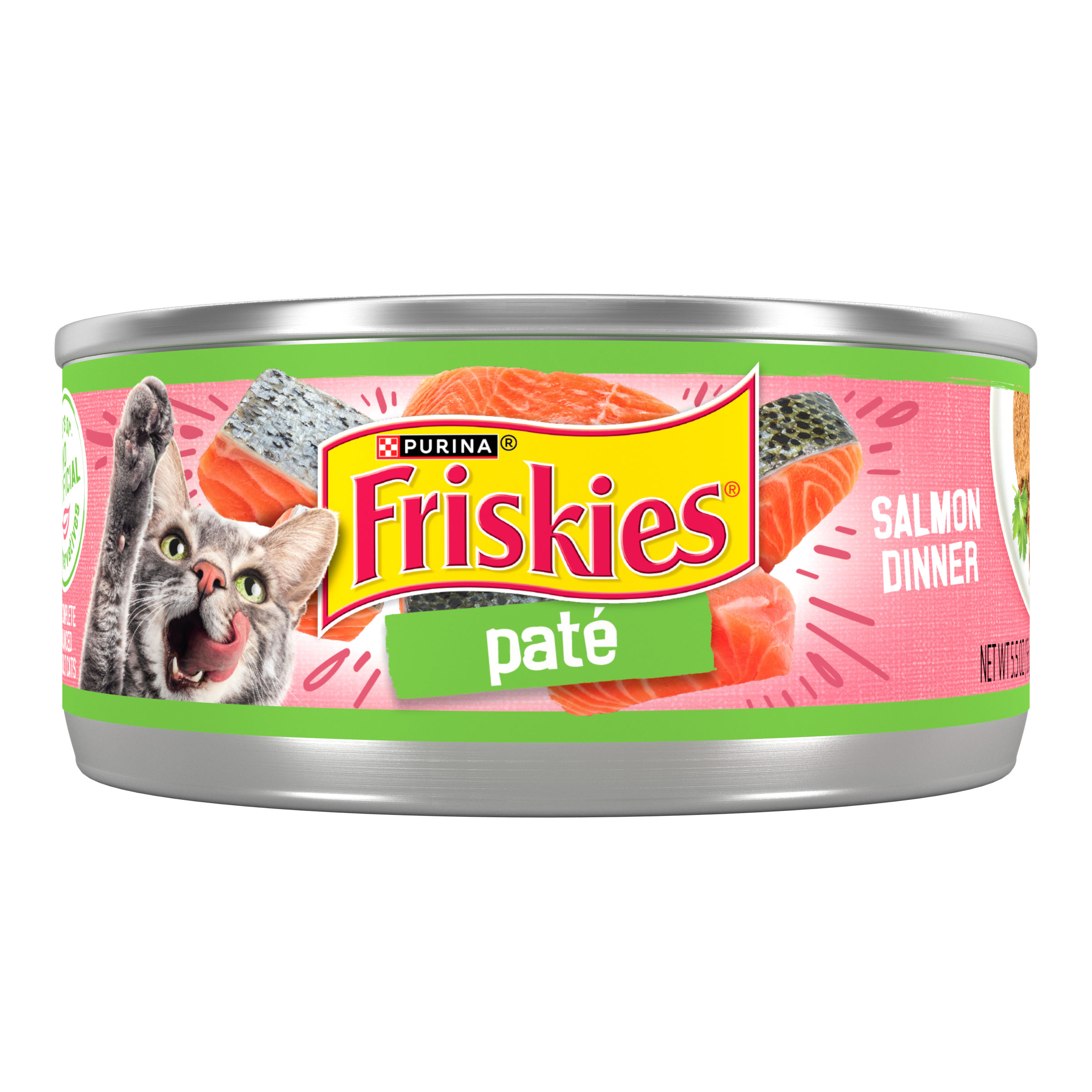 Purina Friskies Pate Cat Salmon Dinner 5.5oz can