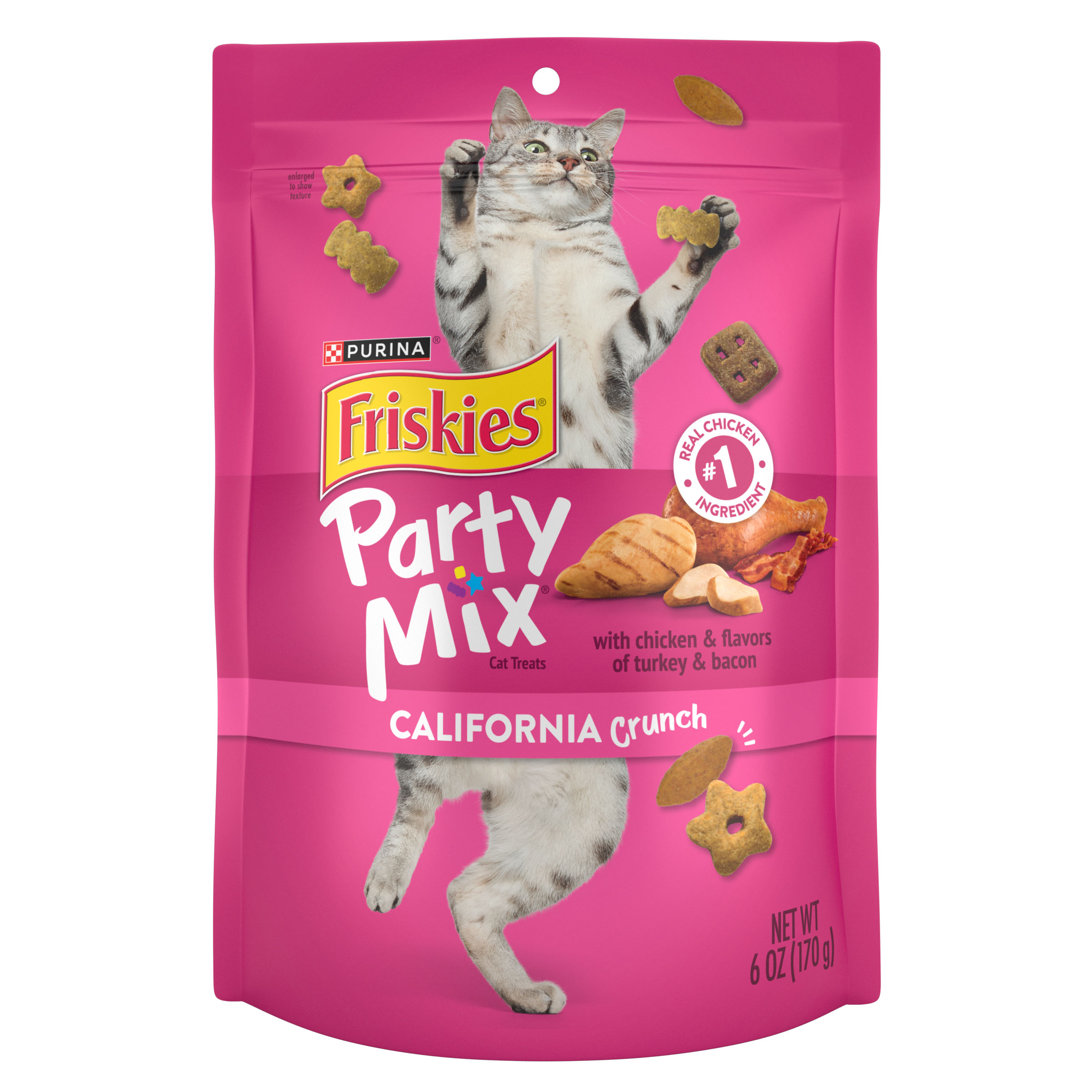 Purina Friskies Party Mix California Crunch Cat Treats 6oz