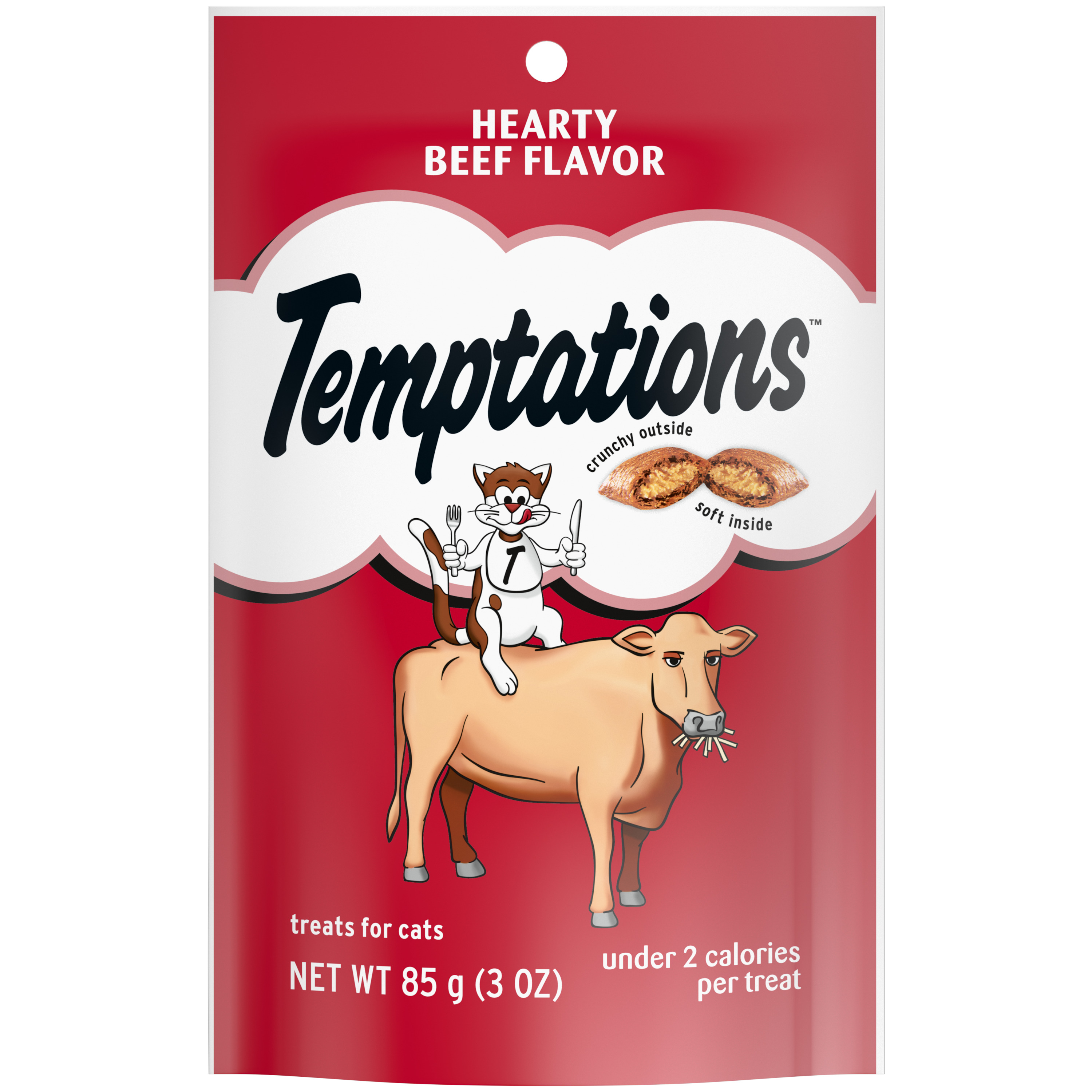 Temptations Cat Treats Hearty Beef 3oz