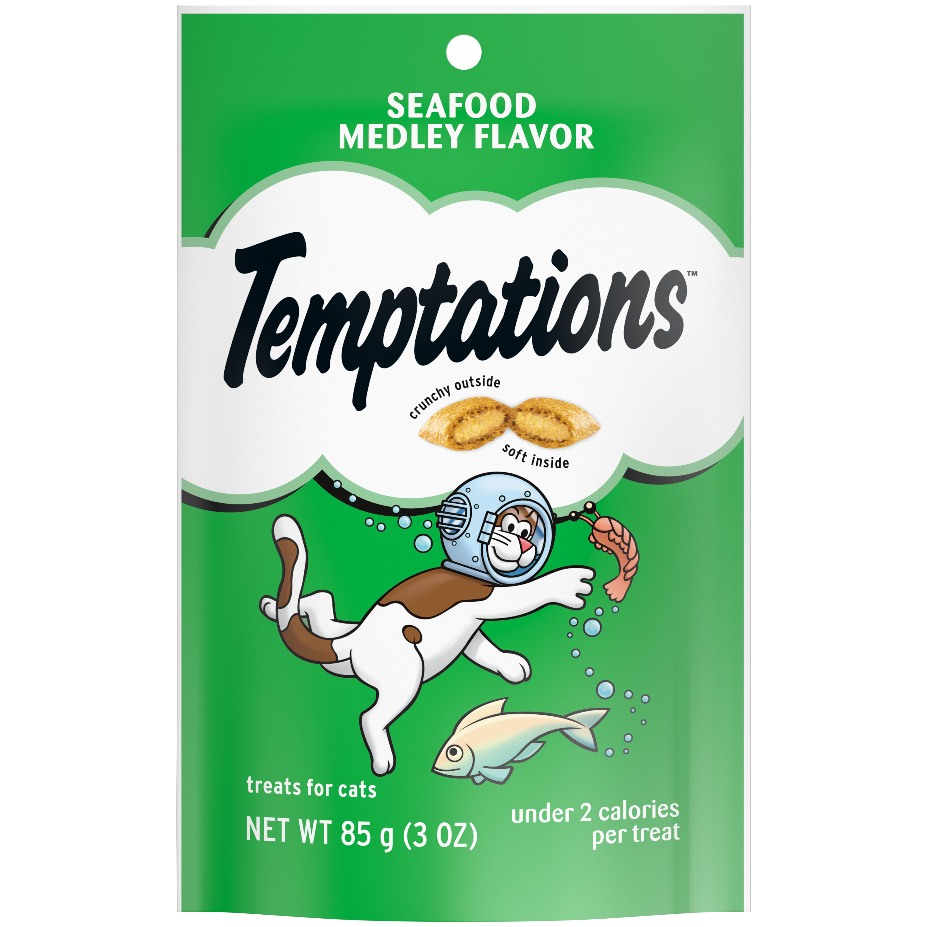 Temptations Cat Seafood Medley 3oz pouch