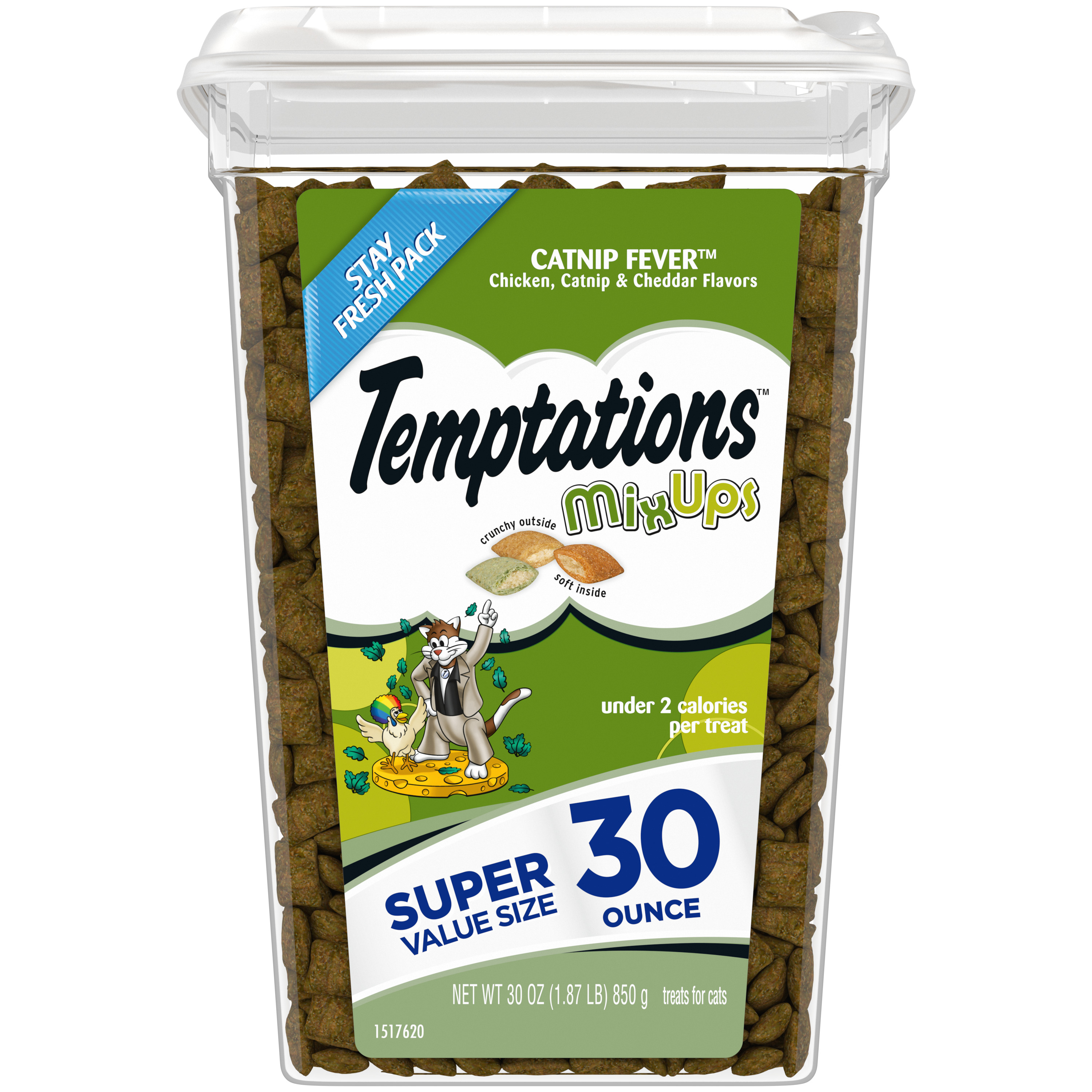 Temptations Cat Treats Catnip Flavor Tub 30oz