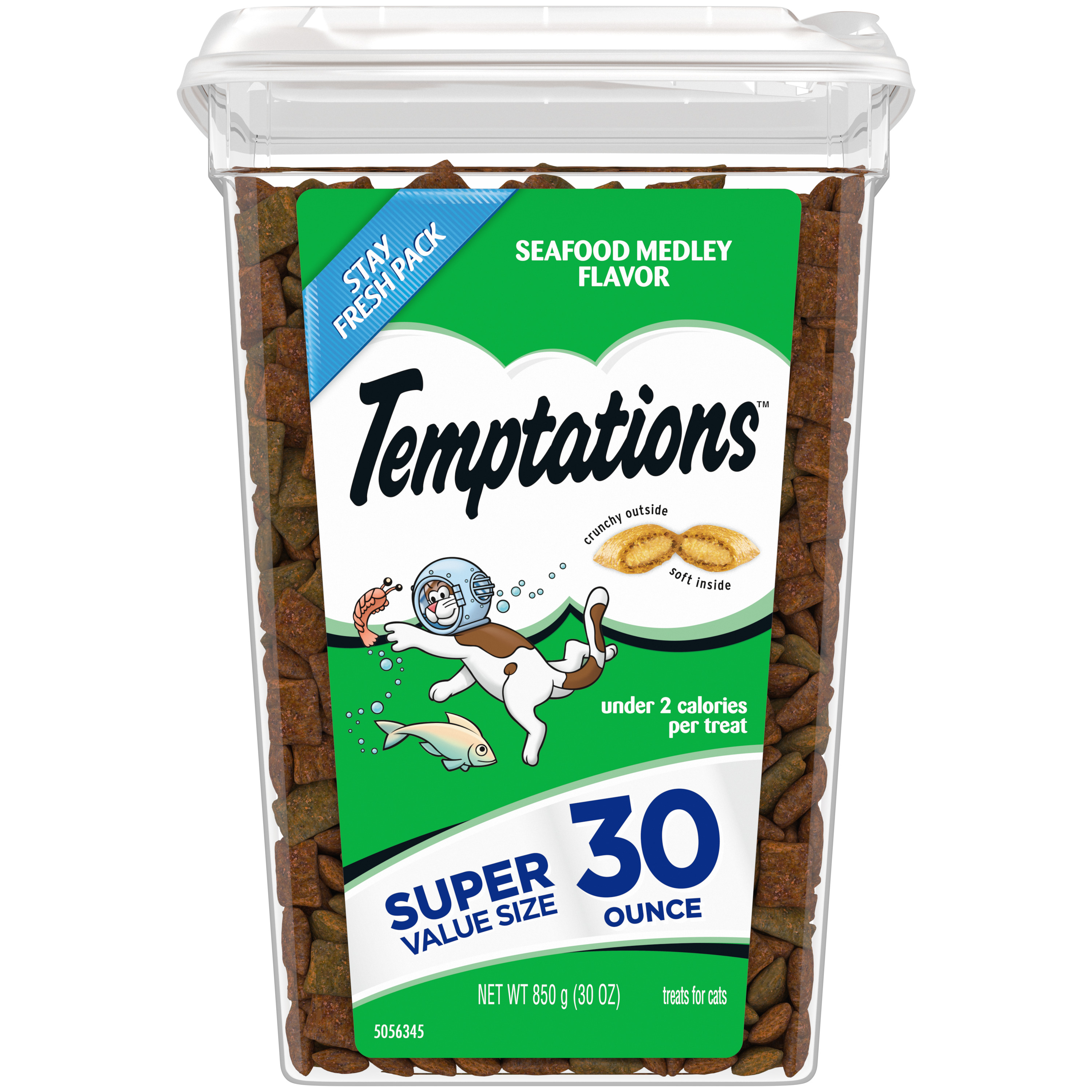 Temptations Cat Treats Seafood Medley Tub 30oz