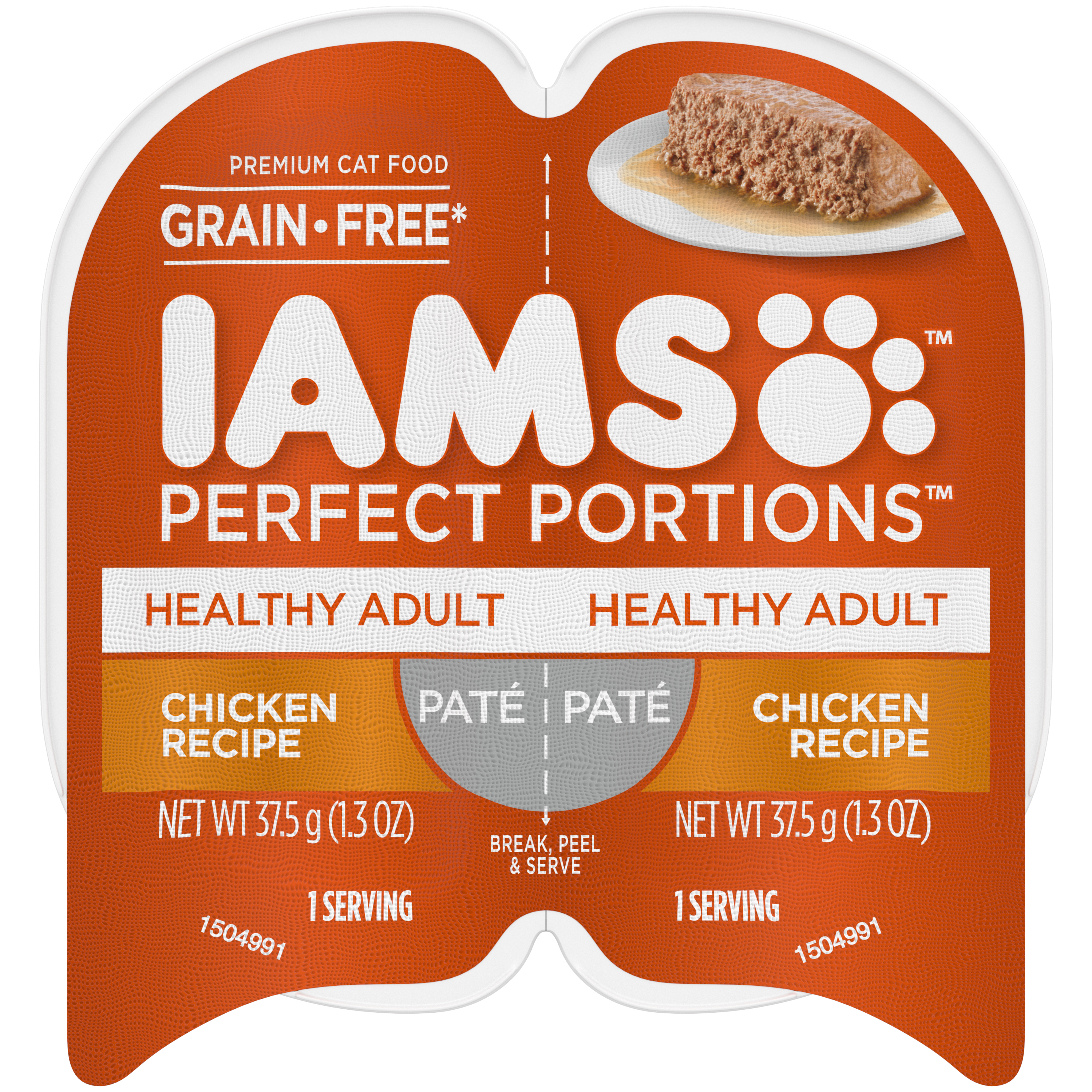 Iams Perfect Portions Pate Cat Chicken 2.6oz can