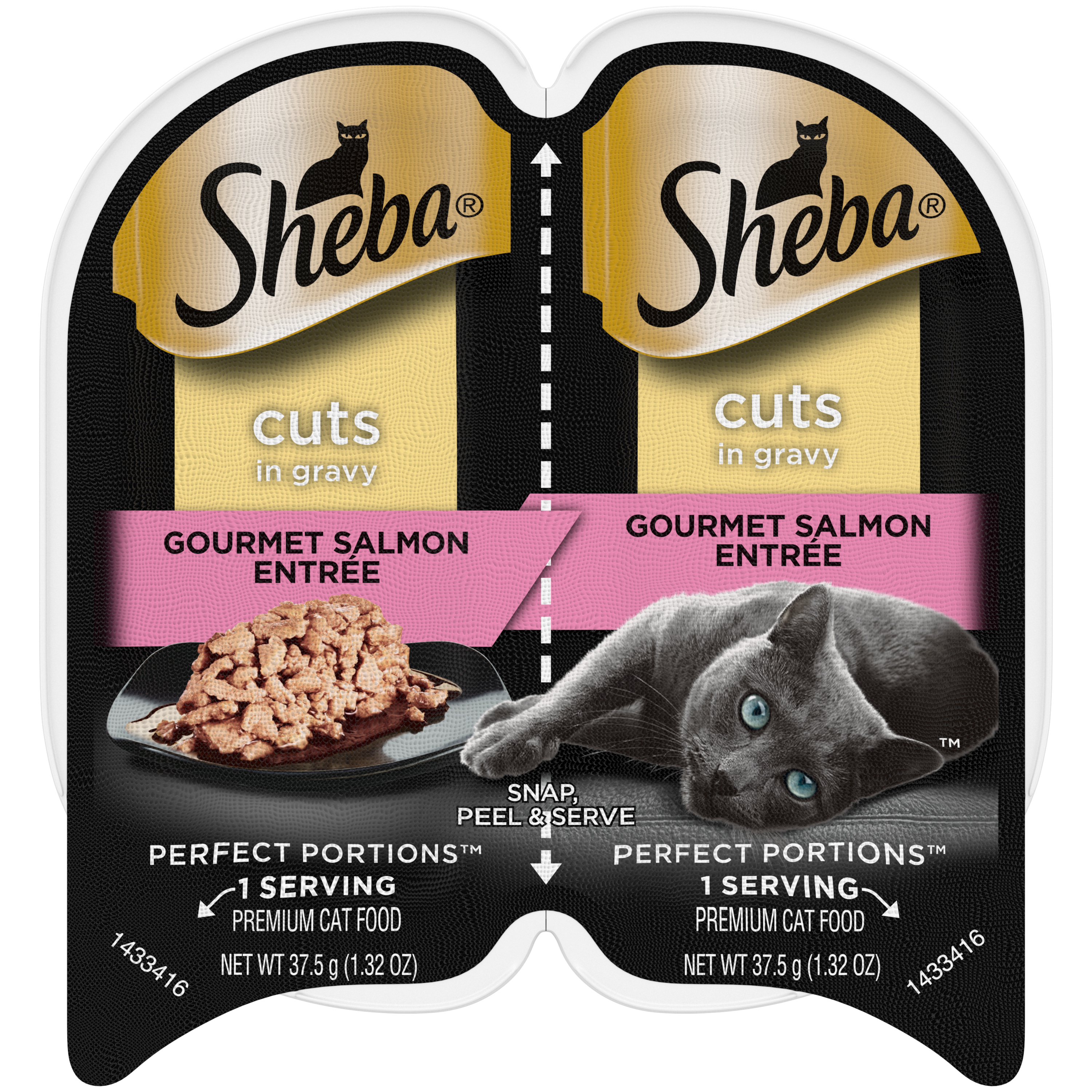 Sheba Perfect Portions Cat Salmon Cuts in Gravy 2.65oz