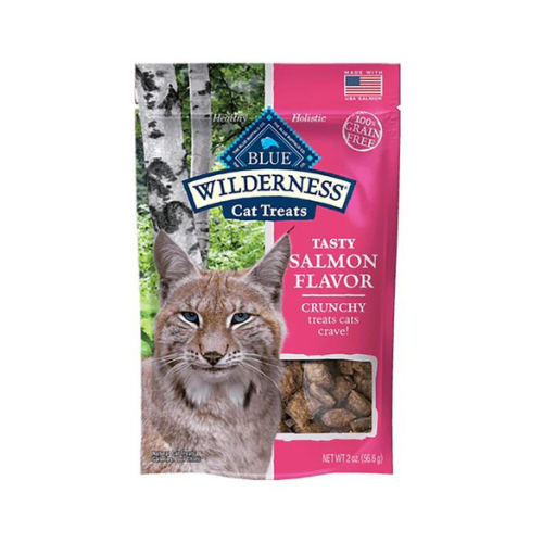 Blue Buffalo Wilderness Cat Treats Grain Free Crunchy Salmon 2oz