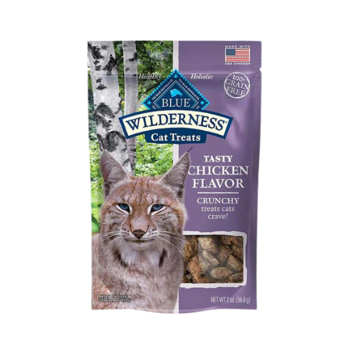 Blue Buffalo Wilderness Cat Treats Grain Free Crunchy Chicken 2oz