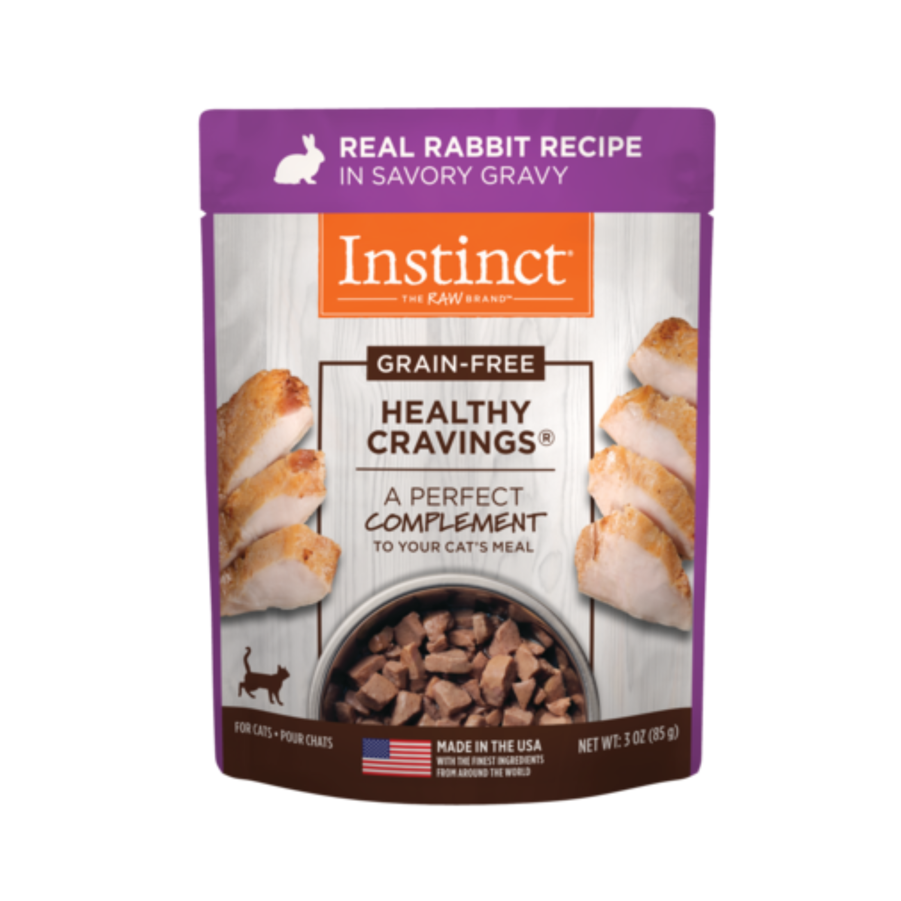 Instinct Healthy Cravings Cat Topper Rabbit 3oz pouch