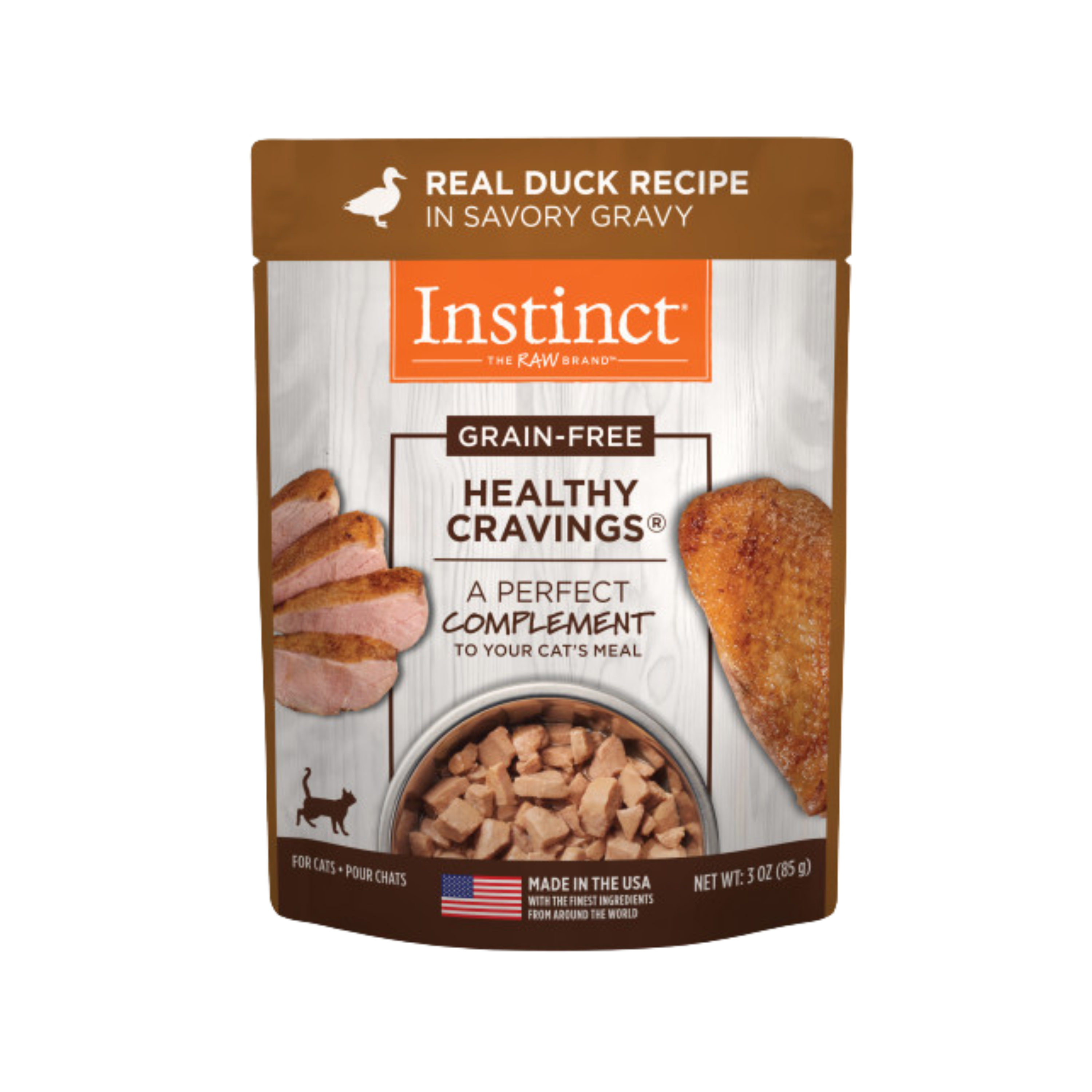 Instinct Healthy Cravings Cat Topper Duck 3oz pouch