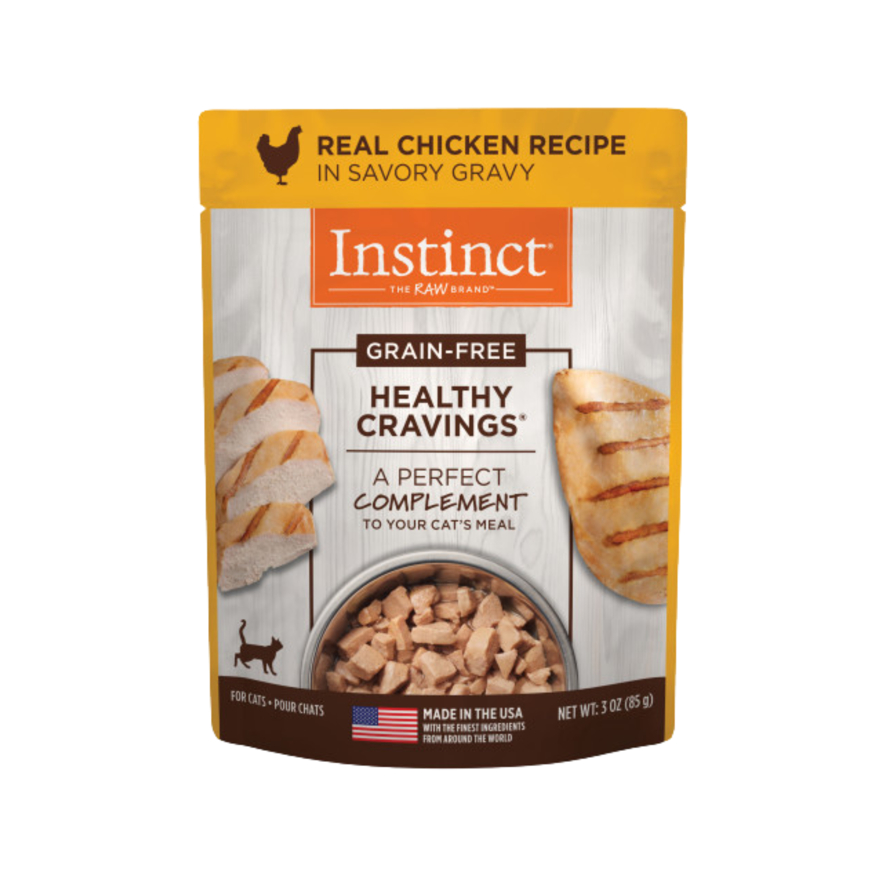 Instinct Healthy Cravings Cat Topper Chicken 3oz pouch