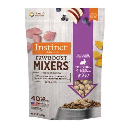 Instinct Cat Freeze Dried Raw Boost Mixer Food Topper Rabbit 6oz