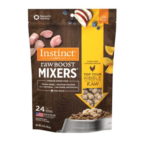 Instinct Dog Freeze Dried Raw Boost Mixer Food Topper Chicken 6oz