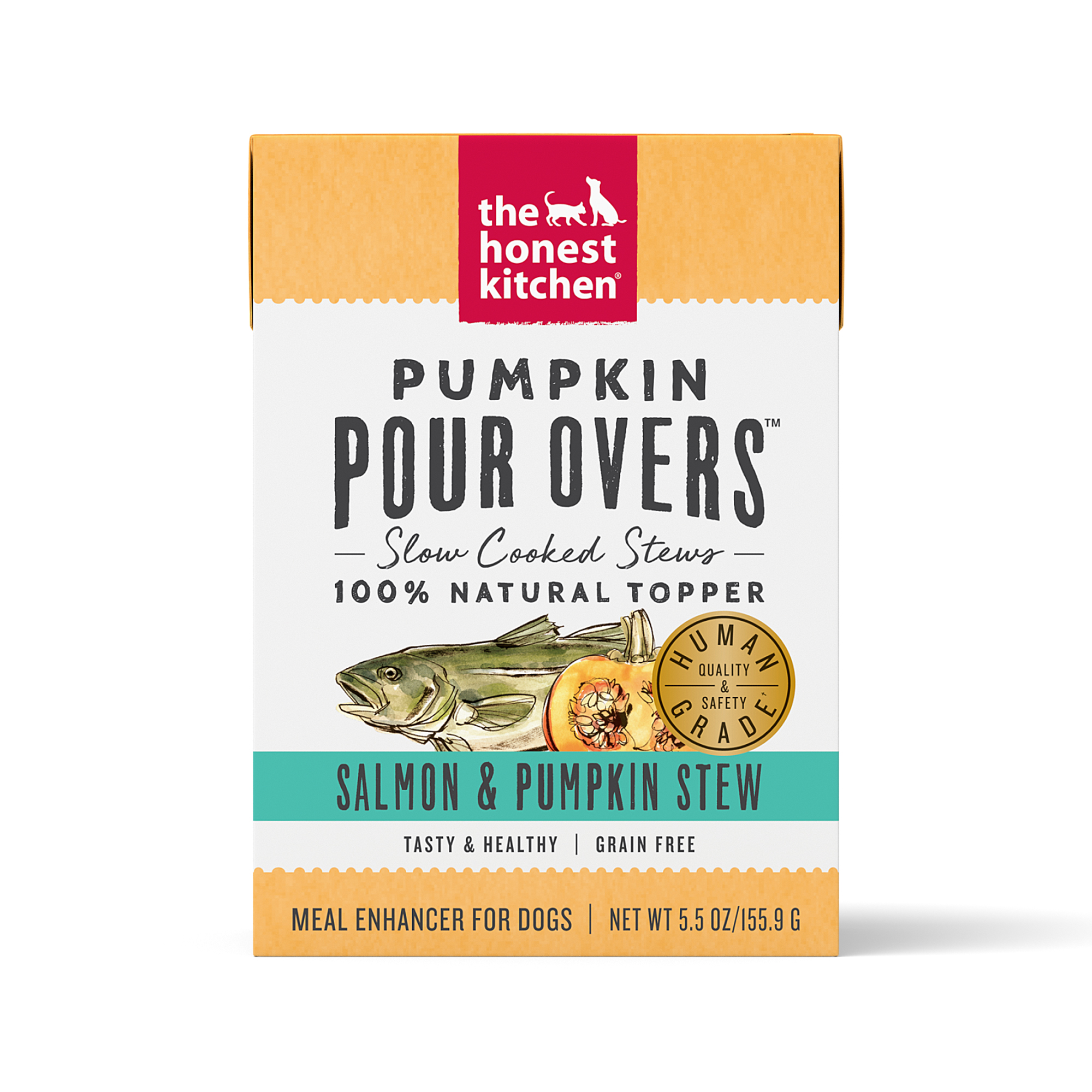 Honest Kitchen Wet Dog Pumpkin Pour Overs Salmon Stew 5.5oz