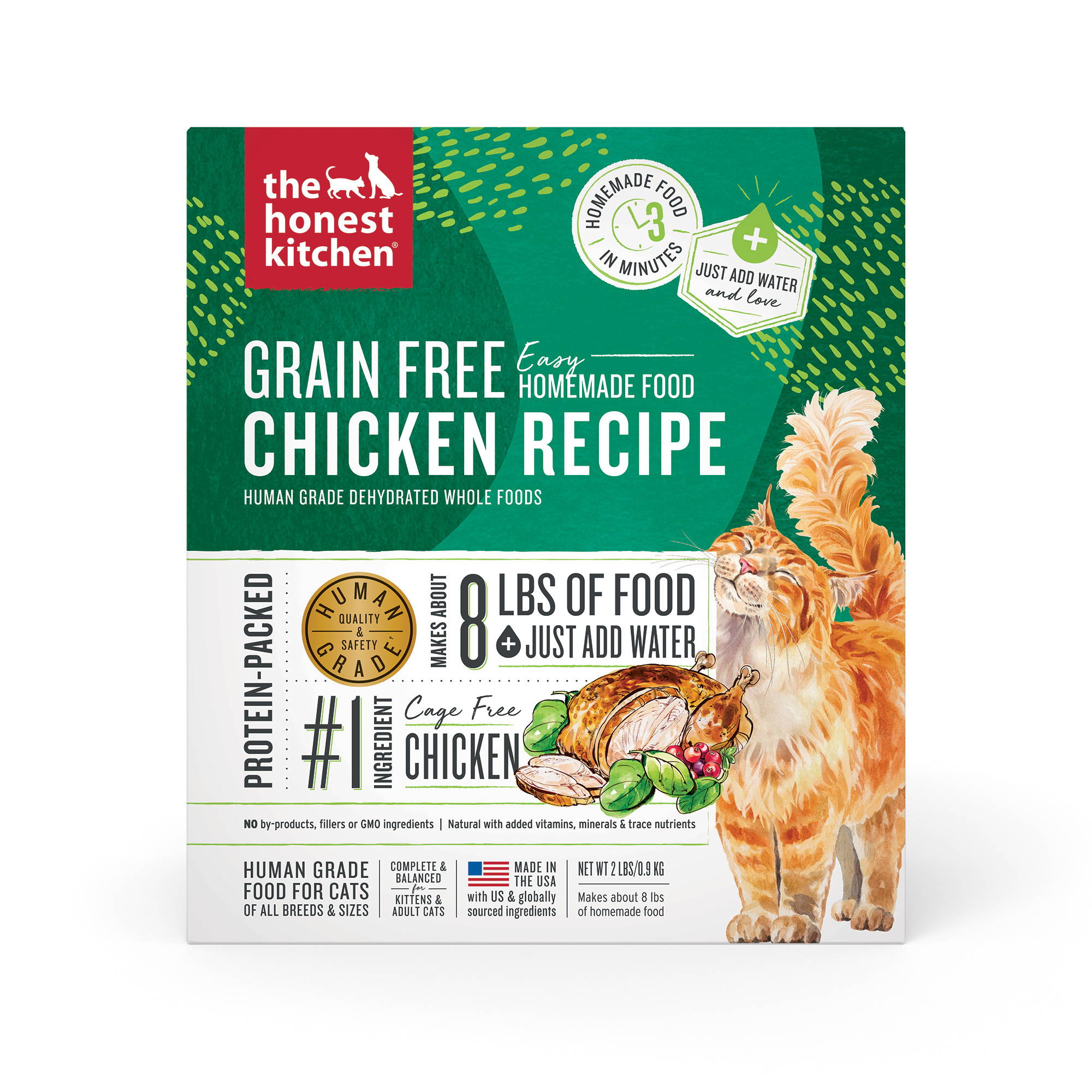 Honest Kitchen Dehydrated Cat Food Grain Free Chicken 2#