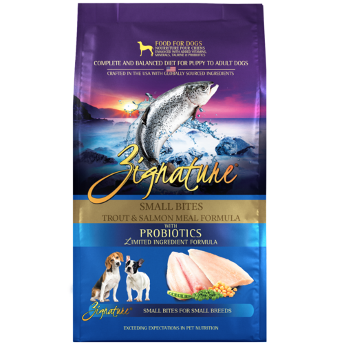 Zignature Dog Small Bites Trout & Salmon 4#
