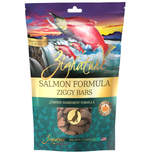 Zignature Ziggy Bars Dog Treats Salmon Formula 12oz