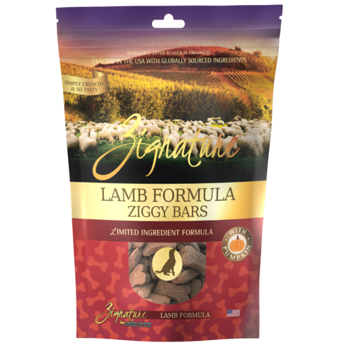 Zignature Ziggy Bars Dog Treats Lamb Formula 12oz