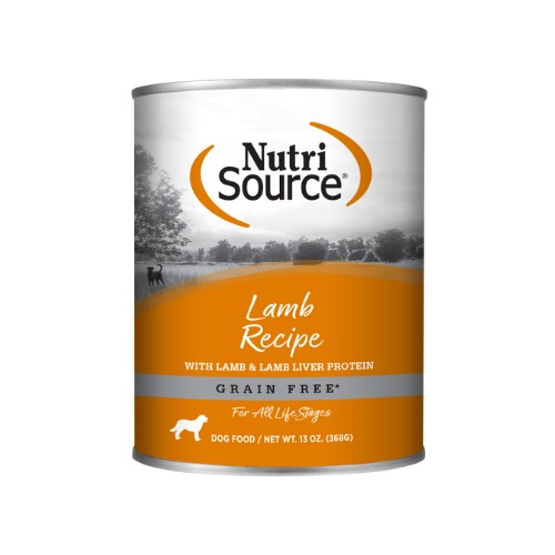 NutriSource Dog Grain Free Lamb & Lamb Meal 13oz can