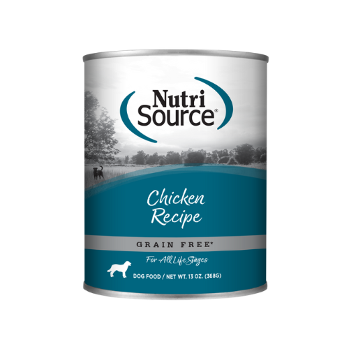 NutriSource Dog Grain Free Chicken & Chicken Liver 13oz can