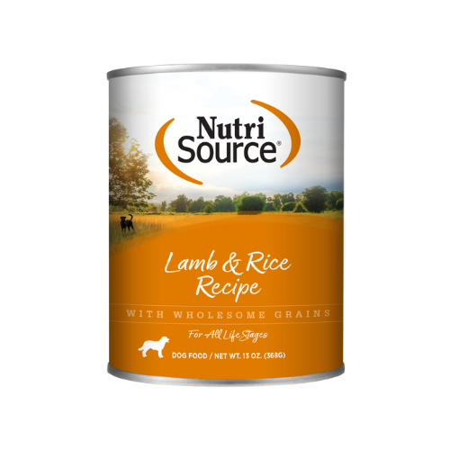 NutriSource Dog Lamb & Rice 13oz can