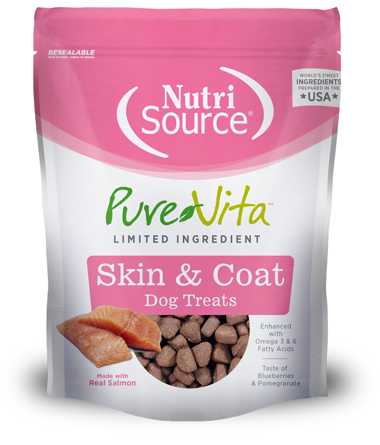 PureVita Dog Treats Skin & Coat Salmon 6oz