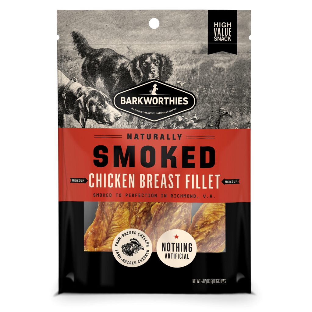 Barkworthies Smoked Chicken Breast Fillet Medium 4oz