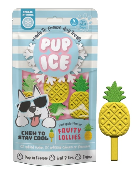 Pup Ice Pineapple Lollies Small 3 Pack