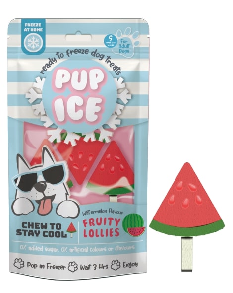 Pup Ice Watermelon Lollies Small 3 Pack