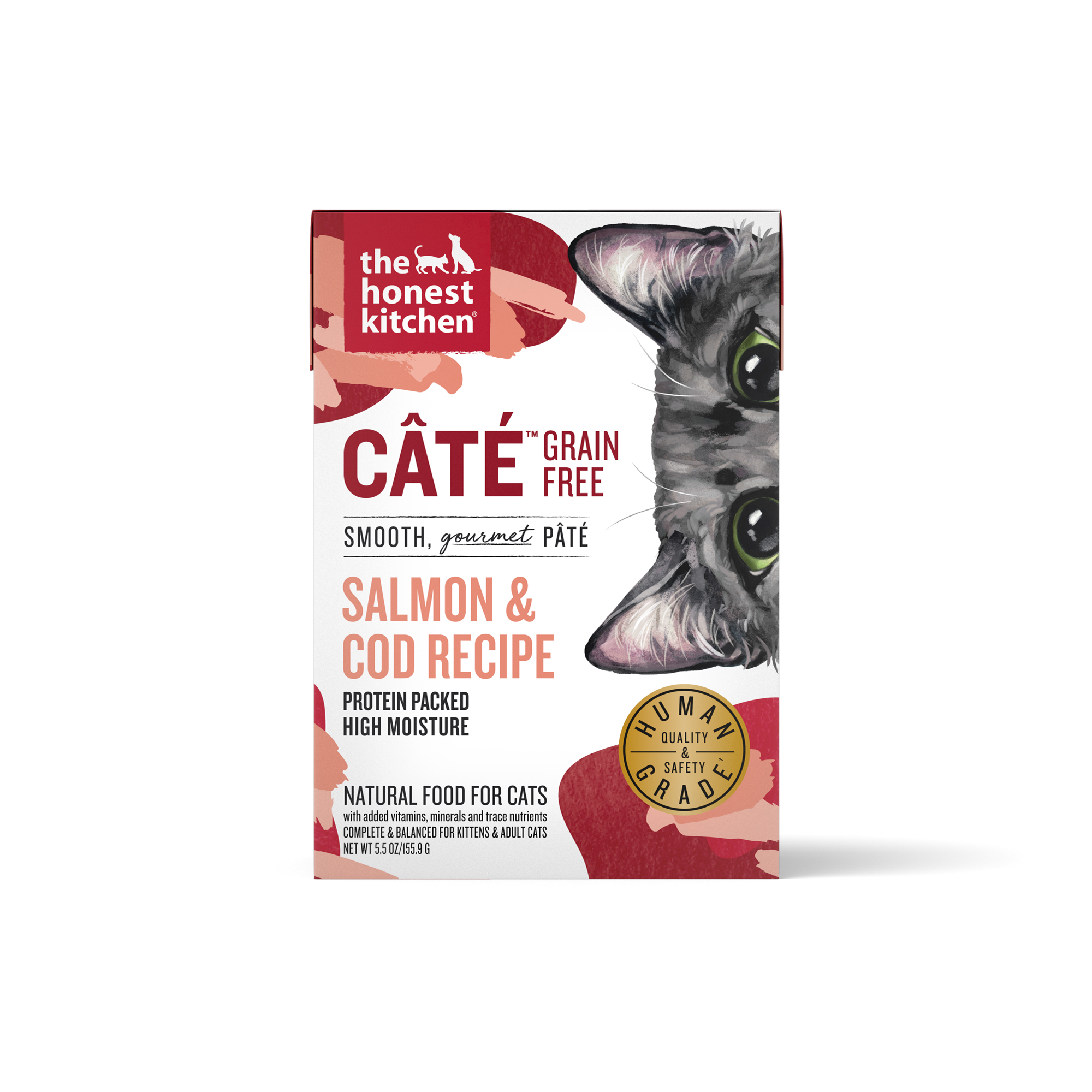 Honest Kitchen Cat Food Cate Salmon & Cod Pate Can 5.5oz