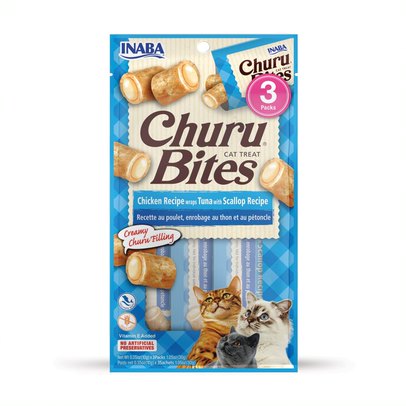 Churu Bites Wraps Cat Treats Tuna & Scallop 1.05oz