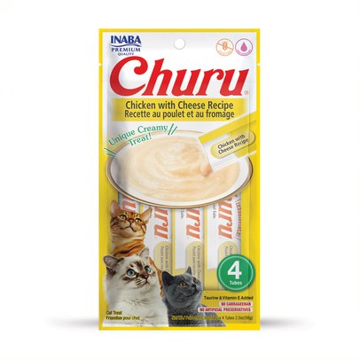 Churu Lickable Cat Treats Chicken With Cheese 4 Pack .5oz