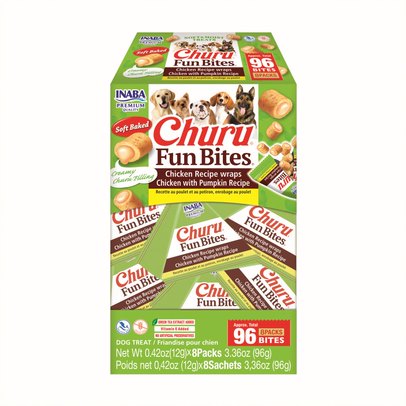 Churu Fun Bites Dog Treats Chicken Pumpkin 8 Pack