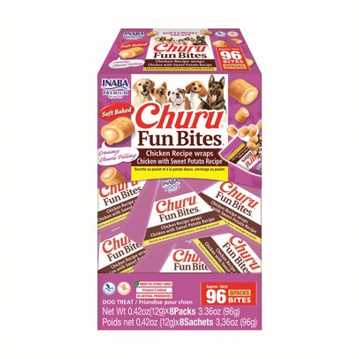 Churu Fun Bites Dog Treats Chicken Sweet Potato 8 Pack