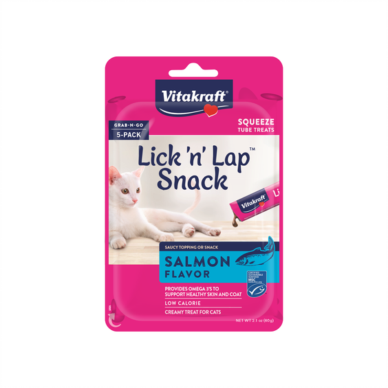 Vitakraft Cat Treats Lick N Lap Salmon 5 Pack