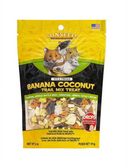 Sunseed Vita Prima Trail Mix Hamster Banana & Coconut 5oz