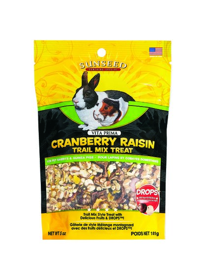 Sunseed Vita Prima Trail Mix Rabbit Guinea Pig Cranberry Raisin 5oz